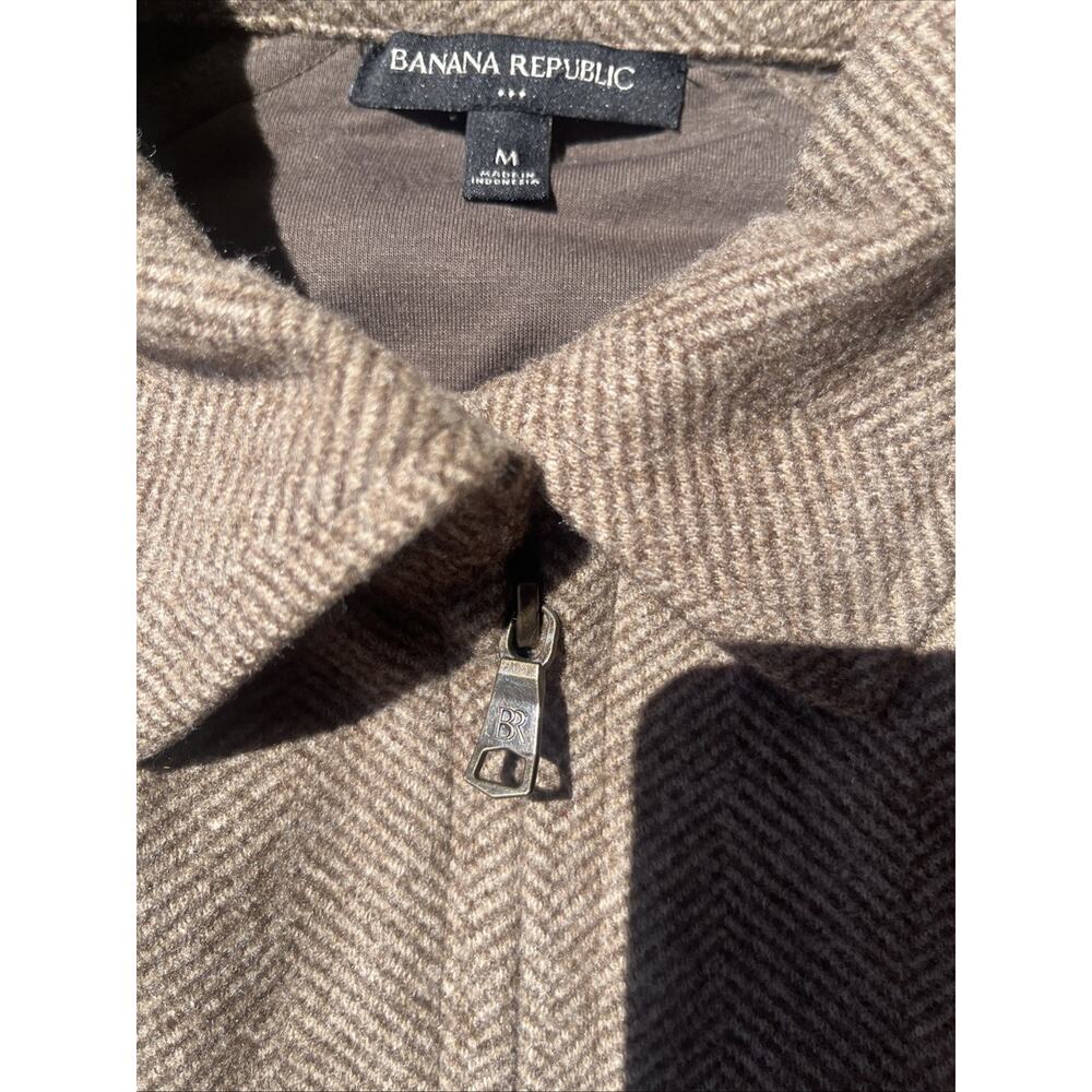 Banana Republic Mid-weight Melton Full-Zip Jacket size M - Picture 4 of 9